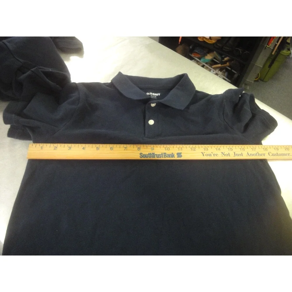 2 lot Old navy XL 14-16 navy school uniform shirt tops unisex boys girls‎ NWT
